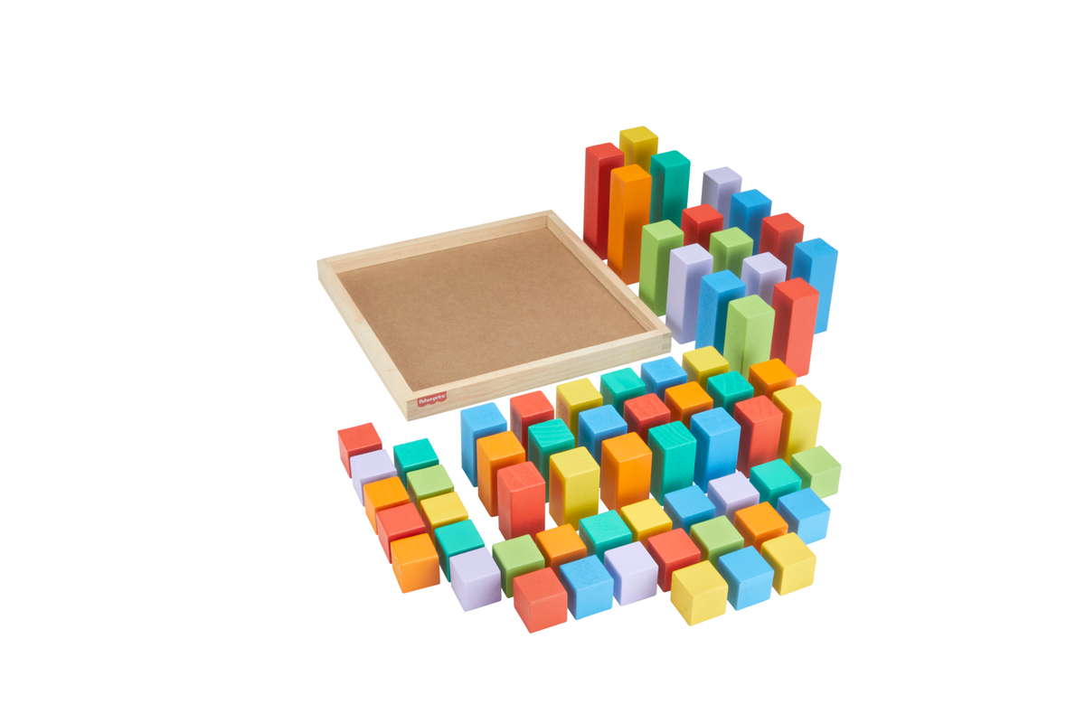 Fisher-Price Juguete para Bebés Pirámide de Bloques de Madera