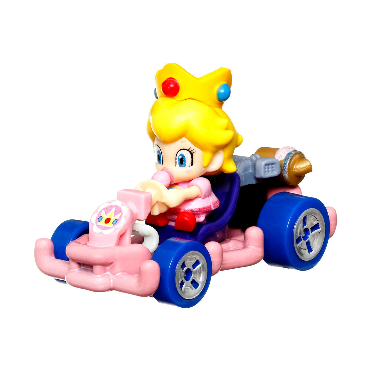 Hot Wheels Mario Kart Veículo de Brinquedo Baby Peach Pipe Frame