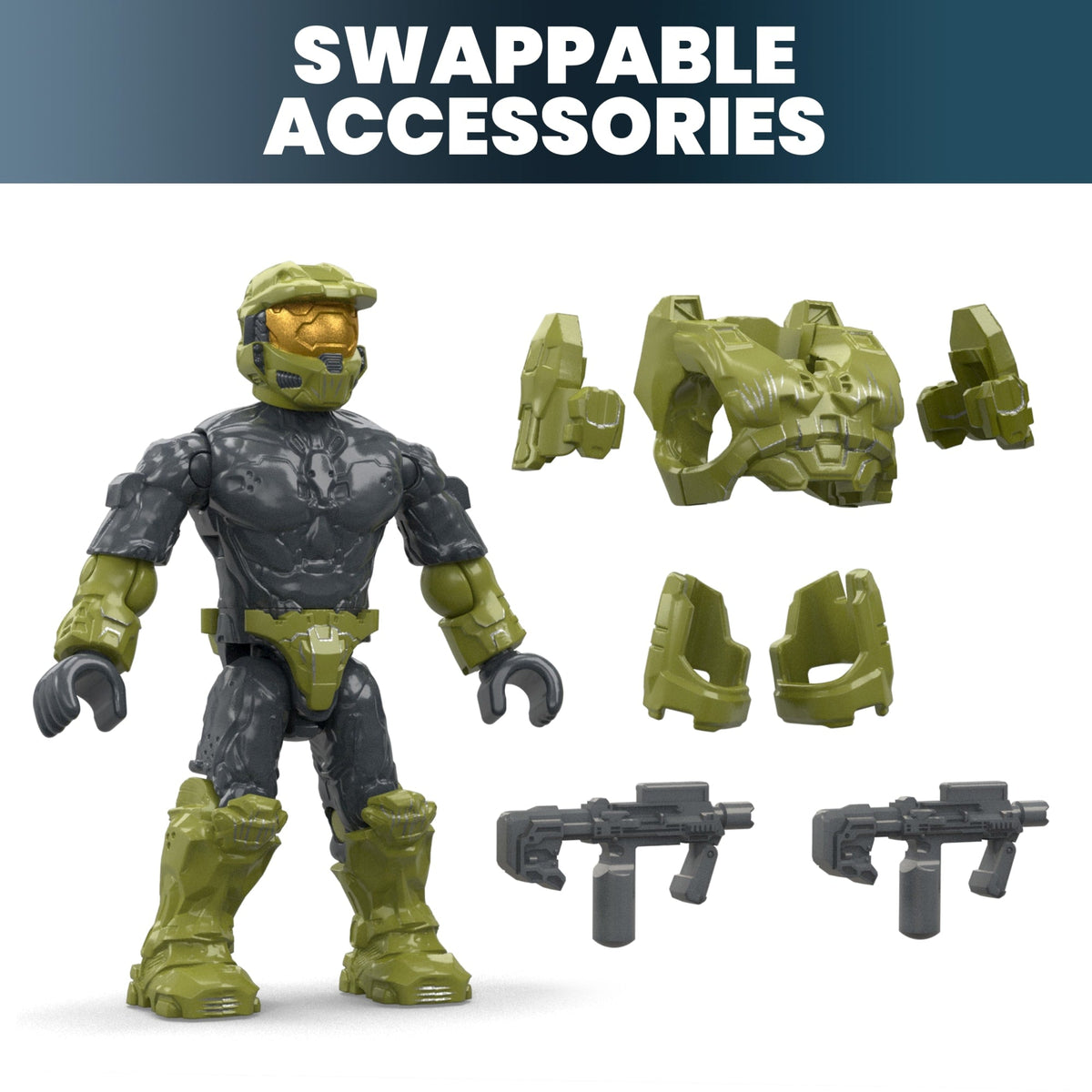 MEGA Halo 2 Character Pack Collectors Building Kit (339 Pieces)