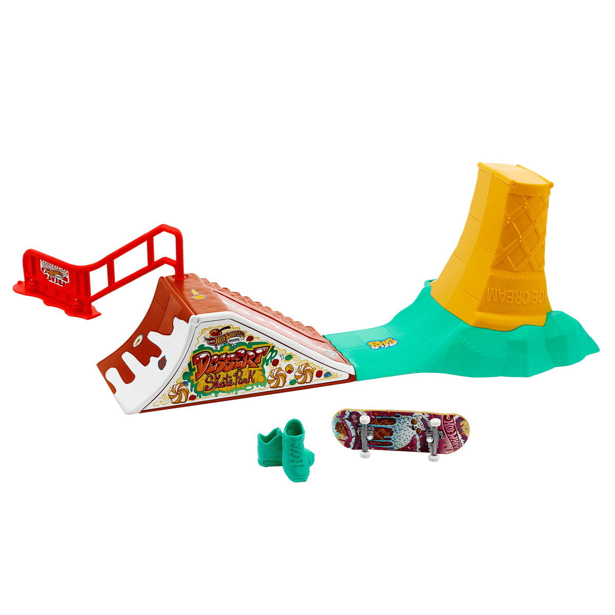 Hot Wheels Skate Pista de Brinquedo Set de Sorvete