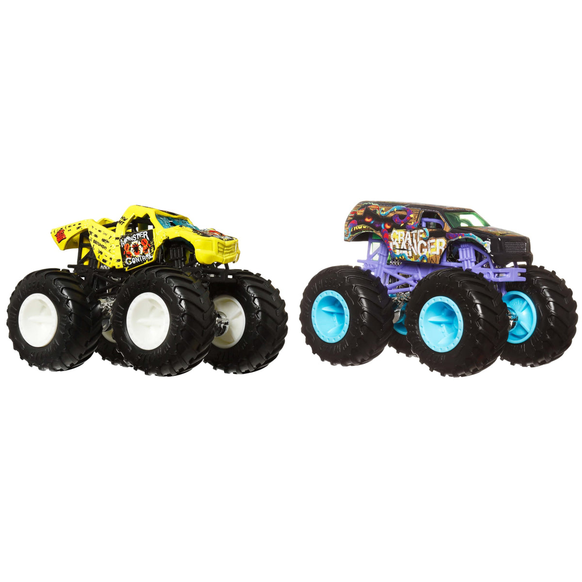 Hot Wheels Monster Trucks Demolition Doubles, 2-Pack Of 1:64 Scale Toy Trucks