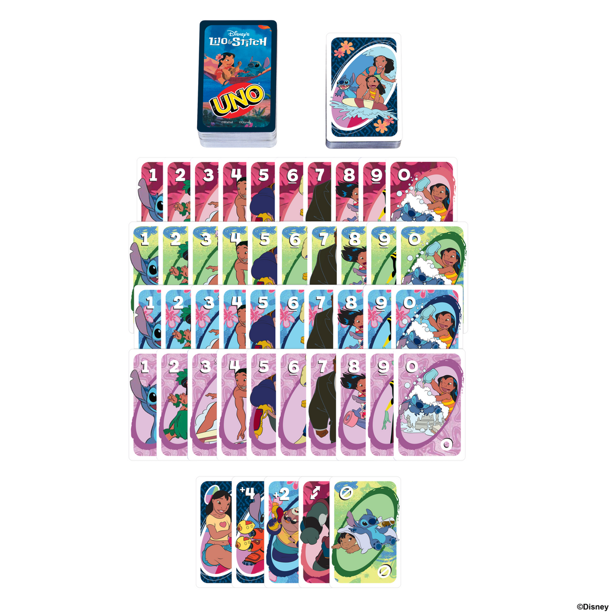 UNO Disney's Lilo And Stitch Card Game For Kids & Family Night