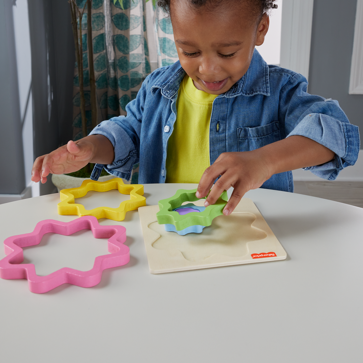 Fisher-Price Juguete para Bebés Rompecabezas Estrella de Madera