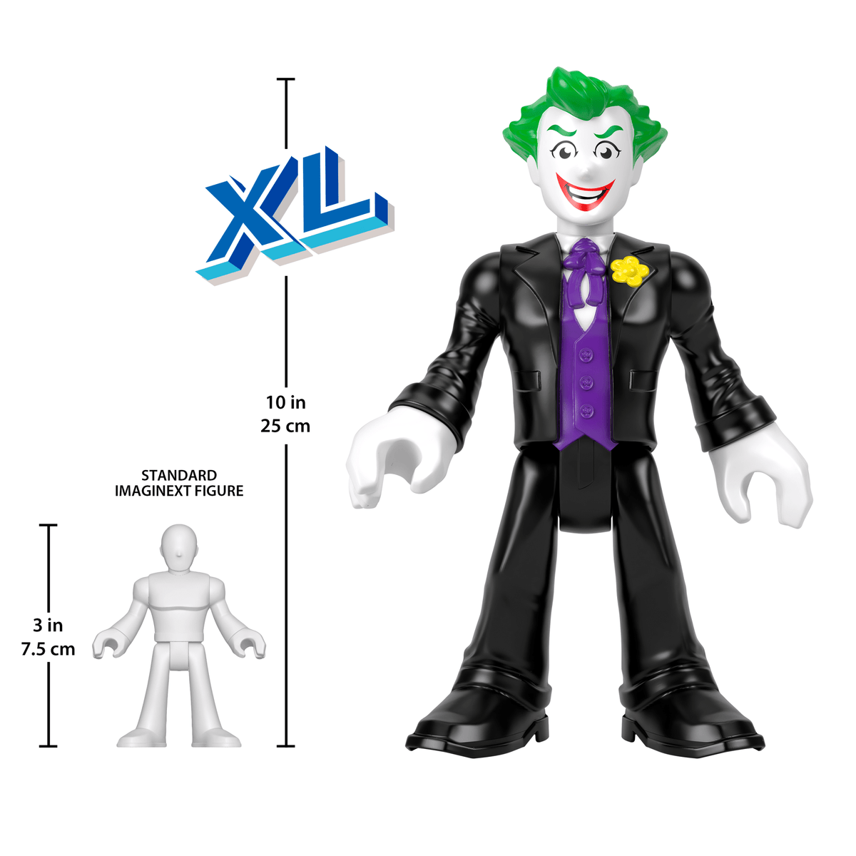 Imaginext DC Super Friends The Joker XL Figure, 10-inch Poseable Preschool Toy