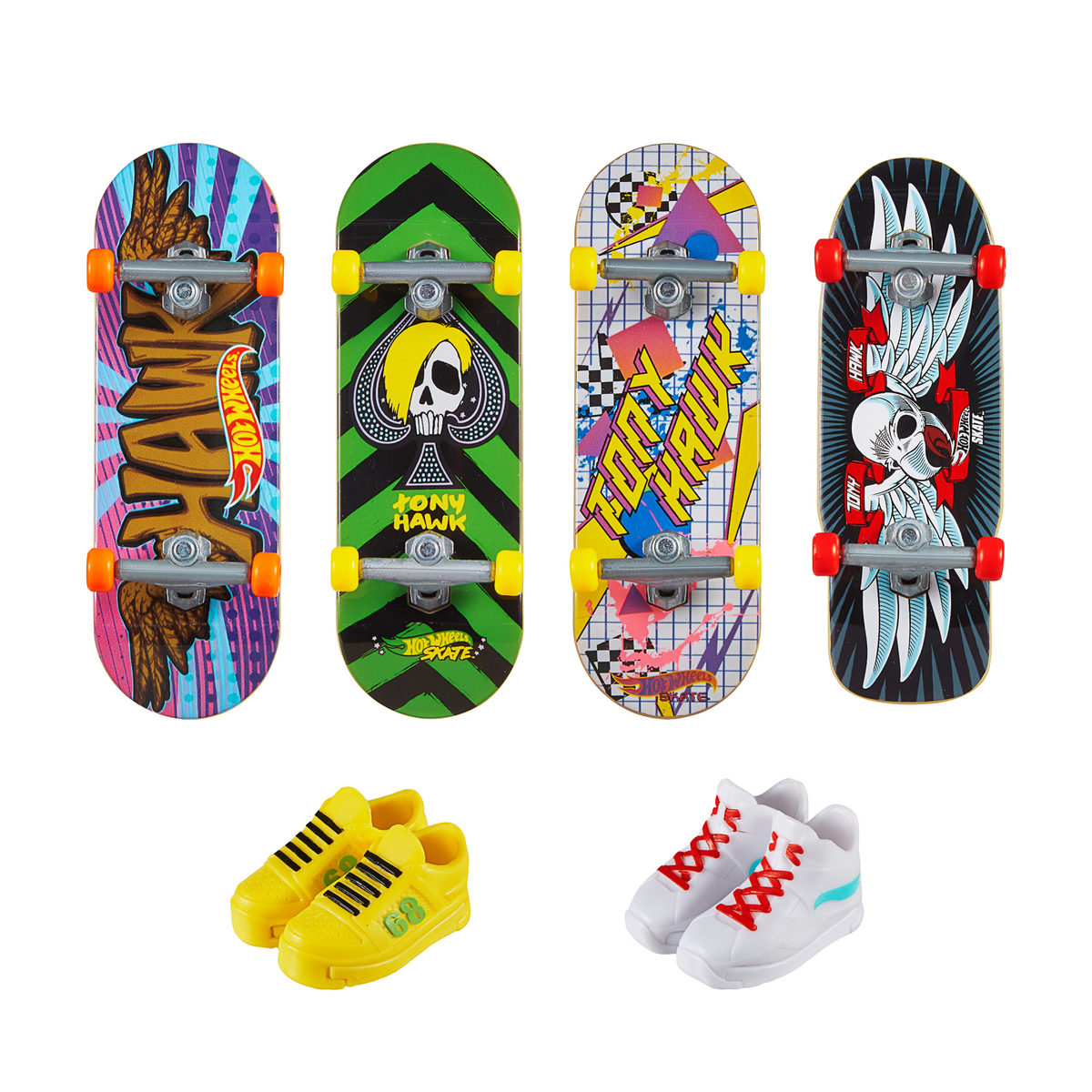 Hot Wheels Skate Coffret Planches à Roulettes/Chaussures Tony Hawk