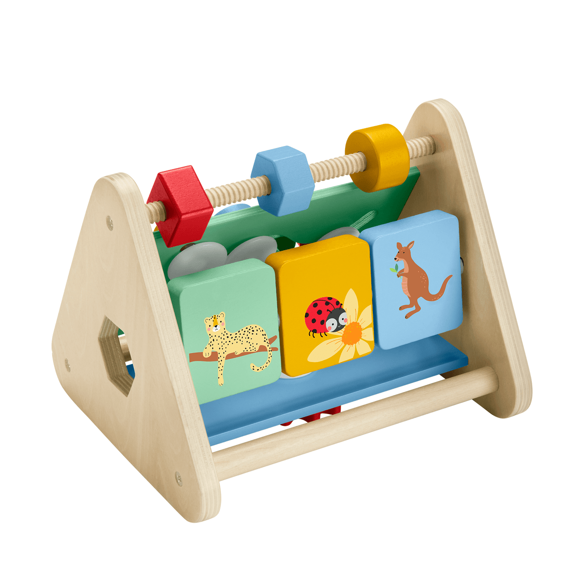 Fisher-Price Juguete para Bebés Triángulo de Actividades de Madera