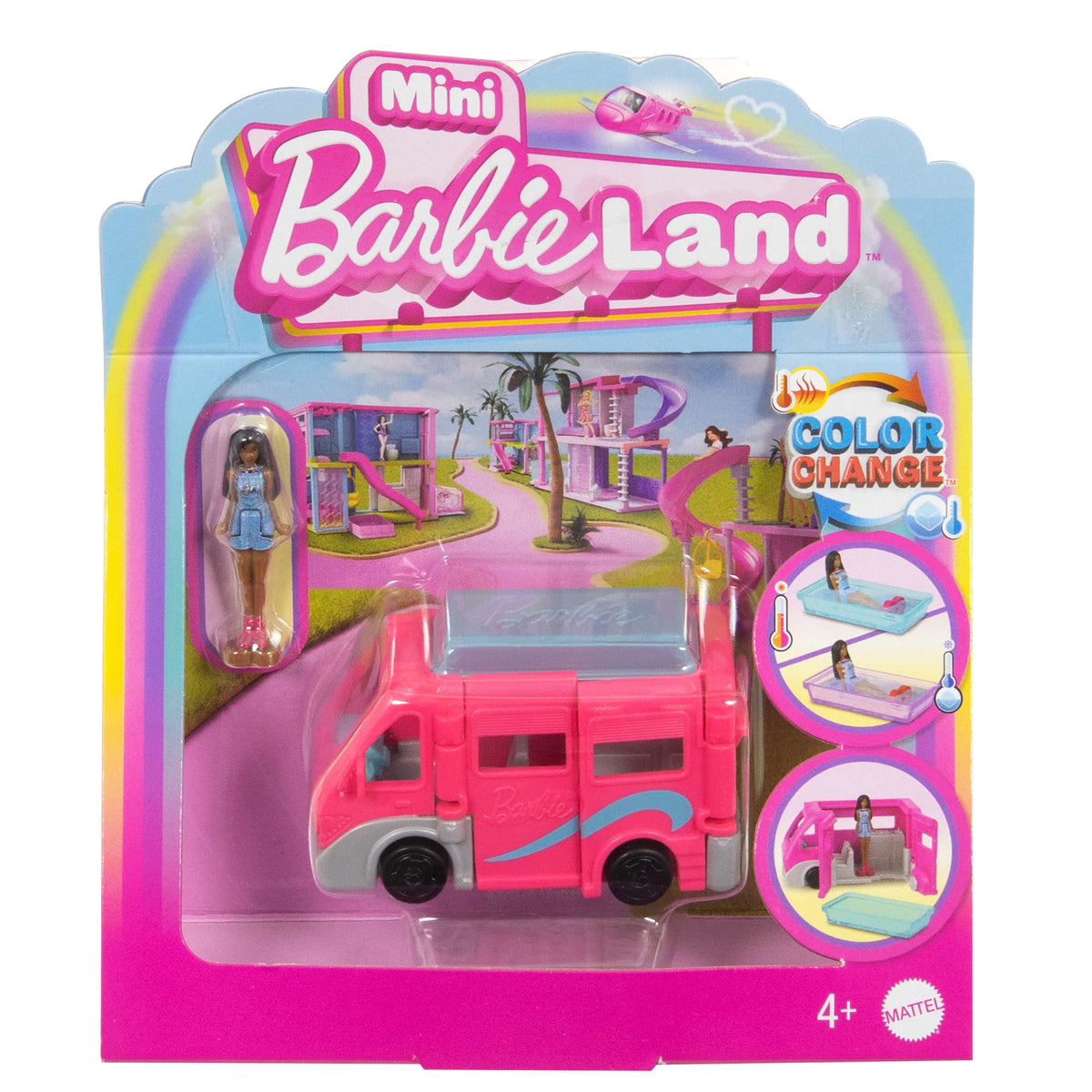 Barbie Mini BarbieLand Vehículo para Muñecas Camper de los Sueños