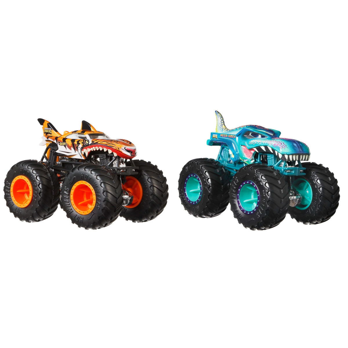 Hot Wheels Monster Trucks Demolition Doubles, 2-Pack Of 1:64 Scale Toy Trucks