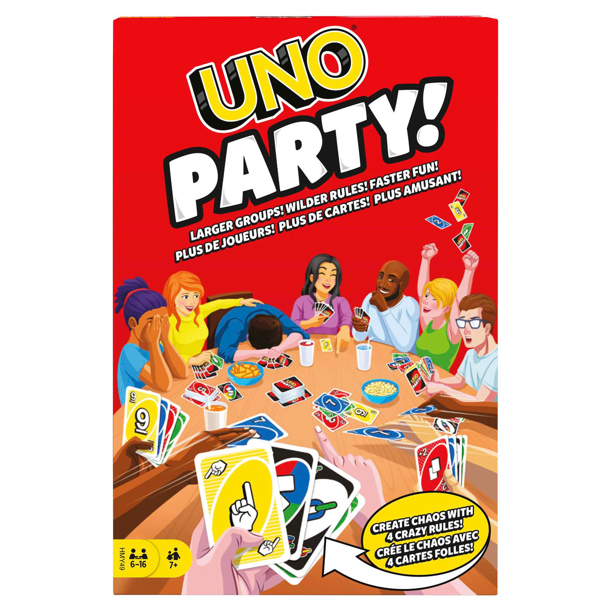 Uno® Party!  Jeu de Cartes Familial Pour enfants et Adultes