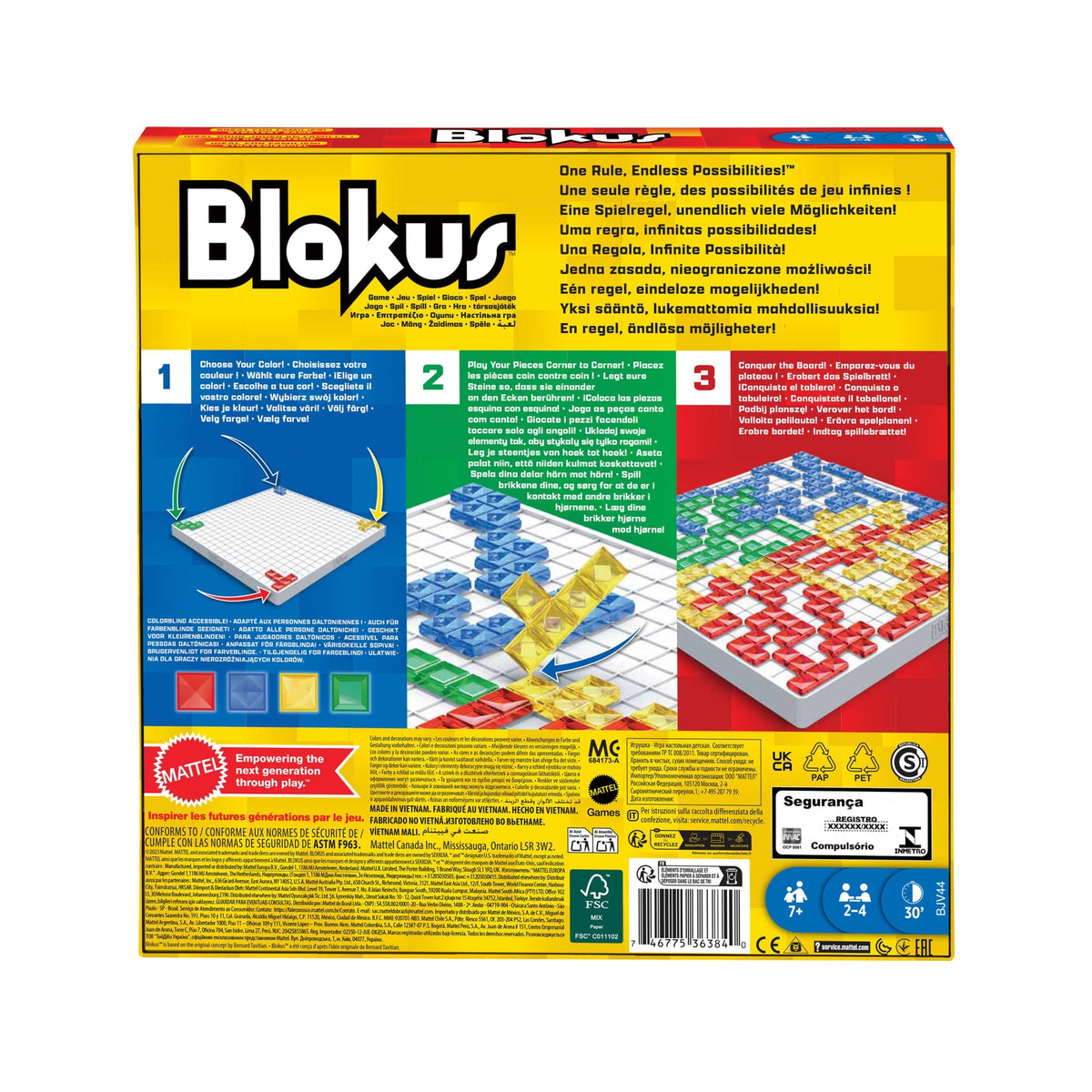Mattel Games Juego de Mesa Blokus