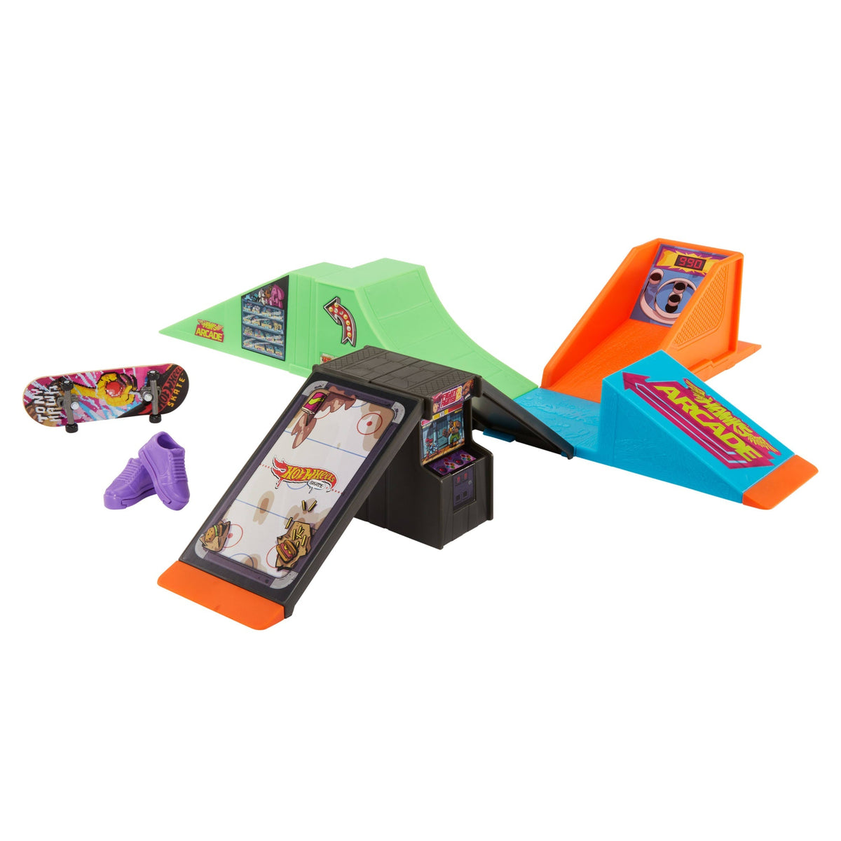 Hot Wheels Skate Pista de Brinquedo Set Arcade