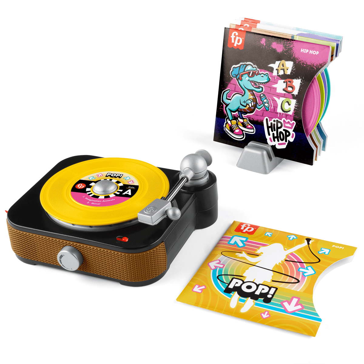 Fisher-Price Rockin’ Record Player Musical Toy For Preschool Pretend Play