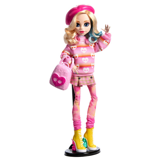 Monster High-enid Sinclair-Poupée en Tenue Rose Avec Accessoires