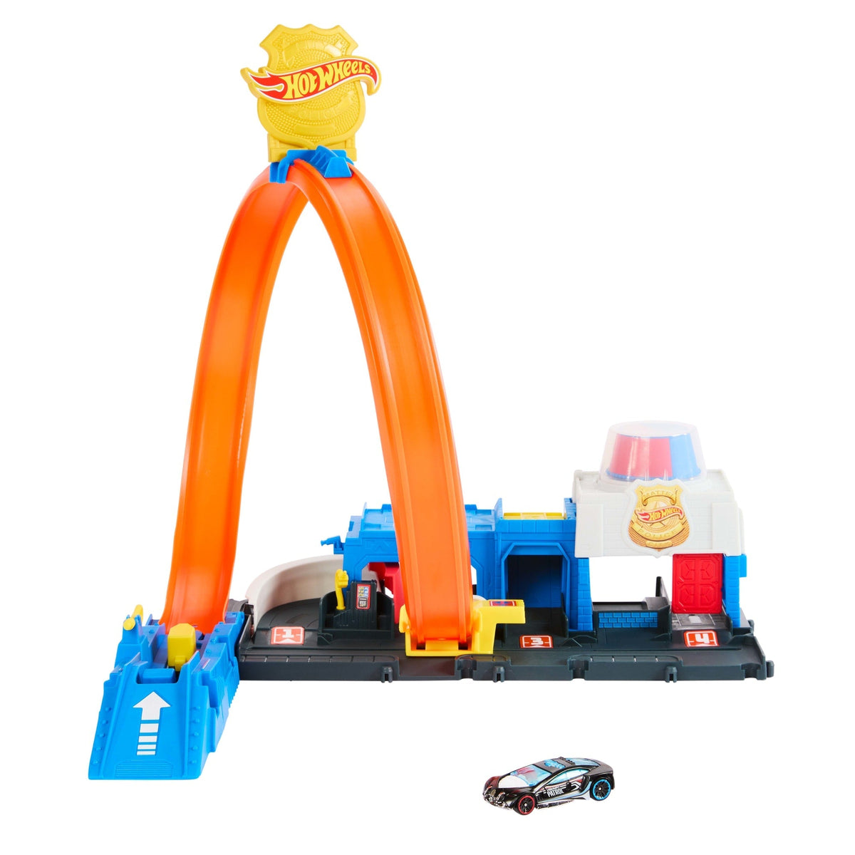 Hot Wheels  Ville  Coffret de Jeu  Super Station de Police, 1:64