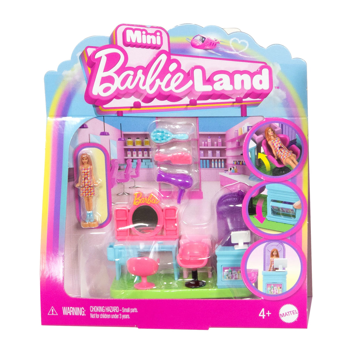 Barbie Mini BarbieLand Set de Juego Estética con Mini Muñeca