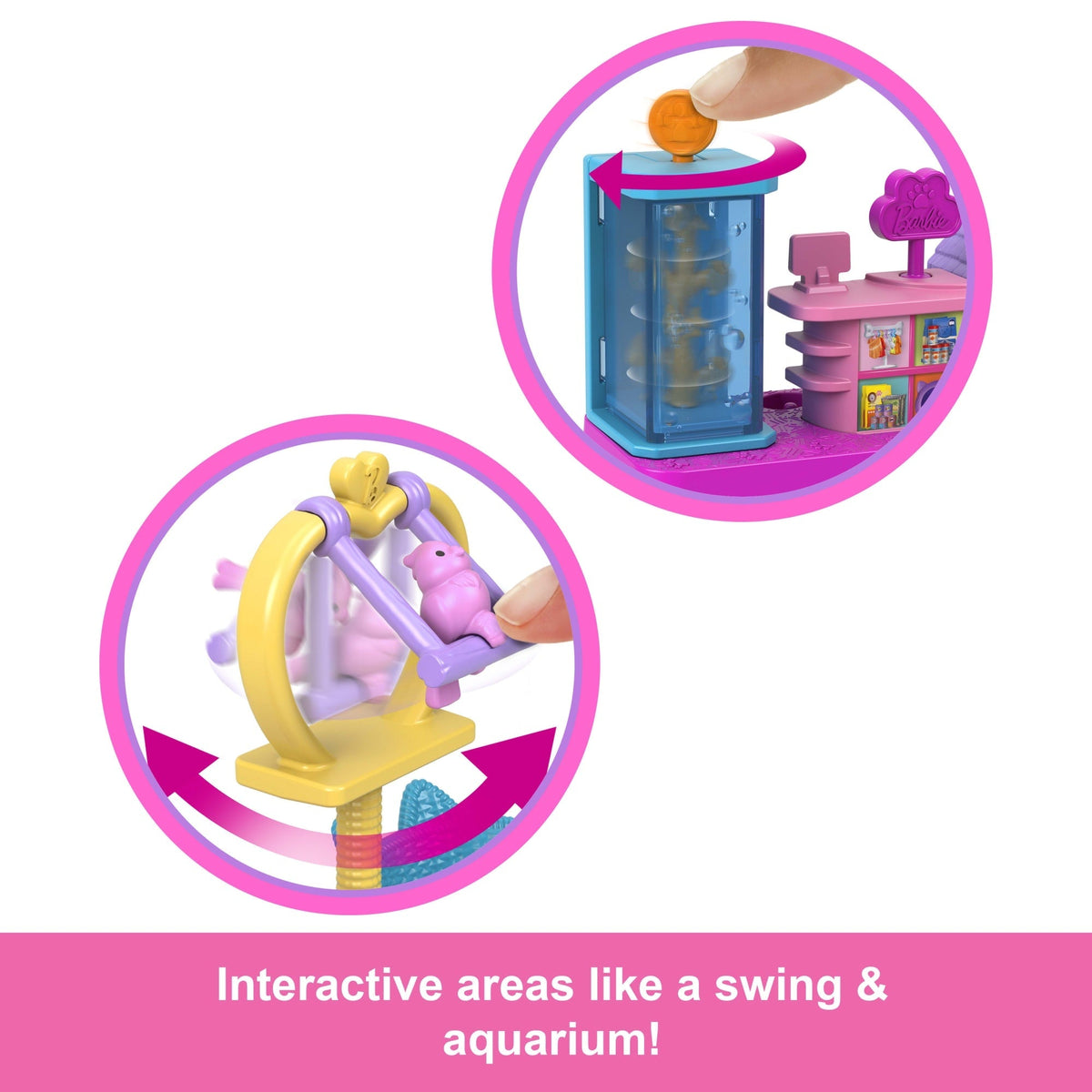 Barbie Mini Barbieland Collectible Pet Boutique Playset With 1.5-inch Barbie Doll, interactive Play Areas For Storytelling Fun