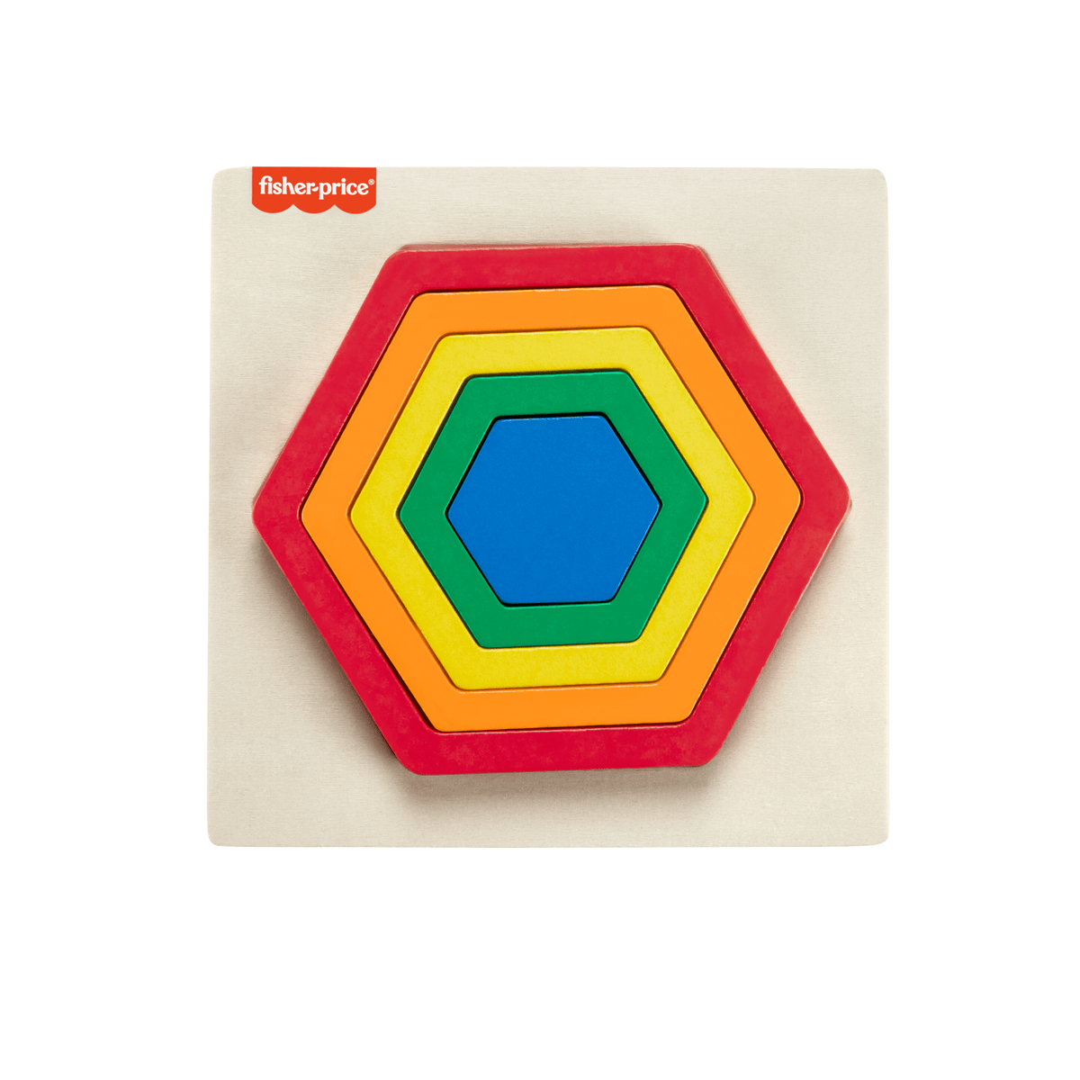 Fisher-Price Juguete para Bebés Rompecabezas Hexagono de Madera