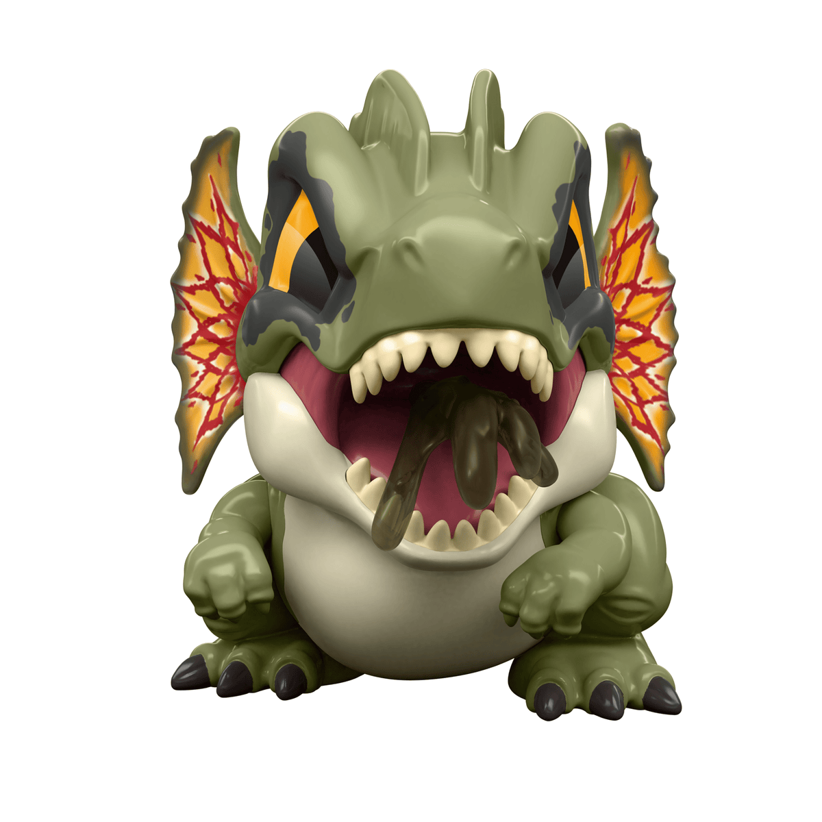 Jurassic World Bite Club Dilophosaurus Collectible Dinosaur Figure & Movie Toy Accessory