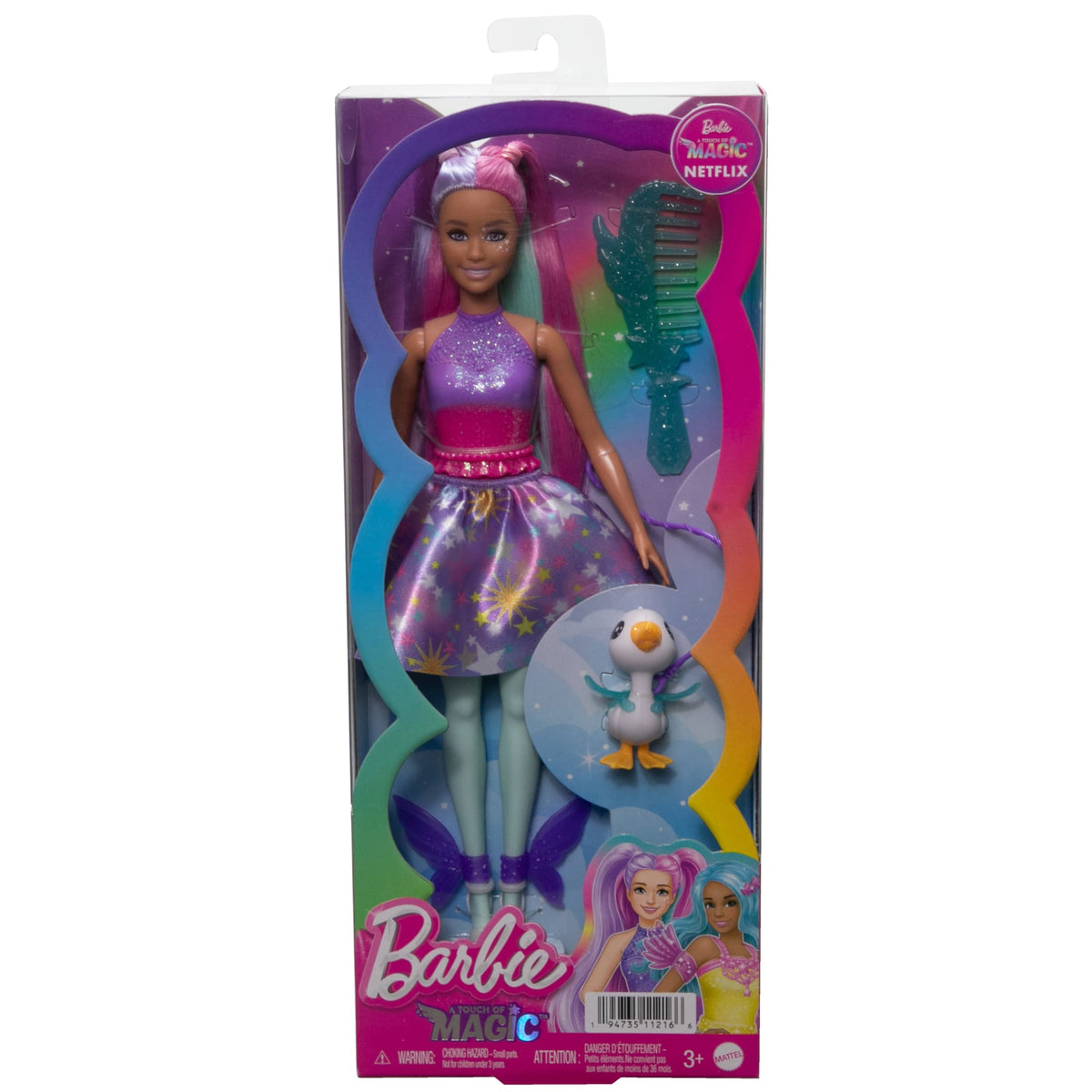 Barbie A Touch Of Magic Doll, The Glyph With Fantasy Outfit, Pet & Accessories